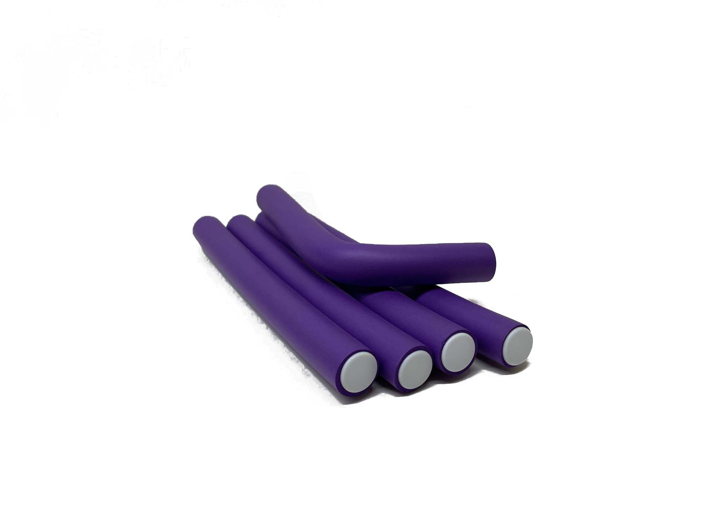 Purple Color Flex Spongy Rod Rollers Twist-flex Pro Curls Hair Roller Large - 5PC